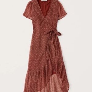 Abercrombie & Fitch Red High Low Dress